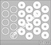 1/35 Eduard XT 065 Sd. Kfz.250 wheel mask