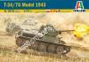 1/72 Italeri 7078 soviet T-34/76 Model 1943