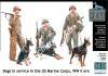 1/35 Master Box 35155 Dogs in service in the US Marine Corps, WW II era
