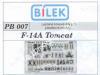 1/72 Bilek Pb 007  Photo etched F-14 A Tomcat