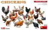 Chickens 1/35 MiniArt 38012