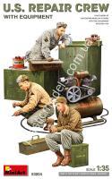 US Repair Crew with Equipment (3 Figures) 1/35 MiniArt 53004