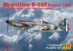 1/72 RS models 92312 Dewoitine D-520 - France 1940