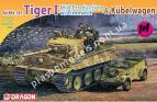 1/72 Dragon 7434 Sd.Kfz.181 Tiger I Mid Production w/Zimmerit & Kubelwagen