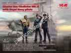 1/32 ICM 32045 Gloster Sea Gladiator Mk.II with Royal Navy pilots