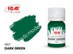 ICM акриловая краска 1067 темно-зеленый
