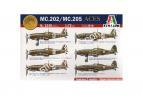 1/72 Italeri 1345 MC.202/MC.205 Italian ACES
