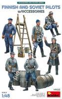 Finnish And Soviet Pilots w/ Accessories 1/48 MiniArt 49022