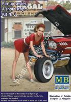 1/24 Master Box 24017 Pin-up series. A short stop. Kit No. 3