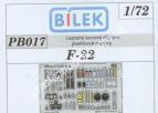 1/72 Bilek pb 017 Color Photo etched F-22