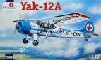 1/72 A-model 72188 Yak-12A  самолет Яковлев Як-12А