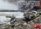 1/35 MiniArt 35272 Soviet 2 Ton truck 6x4 & 76-mm USV-BR Gun