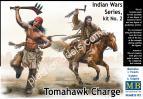1/35 Master Box 35192 Tomahawk Charge Indian Wars Series, kit № 2