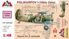 1/48 AMG 48309 Polikarpov I-15 bis (late)