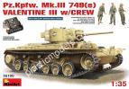 1/35 Mini-Art 35100  Трофейный танк Pz.Kpfw. 749(e) Валентайн Mk III с экипажем