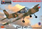 1/72 Kovozavody Prostejov 0486 Zlin Z-43 'Military/Ambulance'