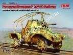 1/35 ICM 35376 Panzerspähwagen P 204(f) Railway German Armoured Vehicle