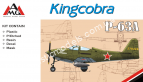 1/72 AMG 72412 Bell P-63A Kingcobra Soviet airforce