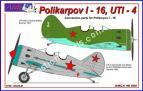 1/48 AML AMLA 48024 Поликарпов УТИ-4 советская версия.