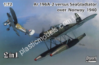 1/72 Sword 72120 Ar 196A-2 versus Sea Gladiator over Norway