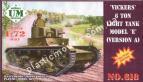1/72 UMmt 618 Vickers 6 ton light tank model E version A