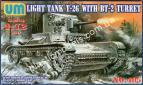 1/72 UMmt 405 Light tank T-26 with BT-2 turret