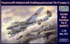 1/72 UM 101 Soviet dive bomber PE-2 (serie 1)