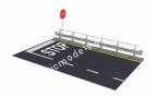 1/24 Italeri 3864 Guard Rail & Road Section for display