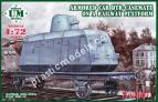 1/72 Ummt 667 Armored car DTR-casemate on a railway platform