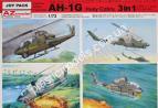 1/72 AZ model 7702 AH-1G Huey Cobra JOY PACK (3-in-1, no decals)