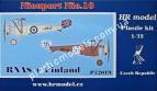 1/72 HR model 72019 Nieuport Nie.10 (RNAS late + Finland)