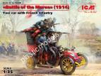 1/35 ICM 35660 «Battle of the Marne» (1914), Taxi car with French Infantry