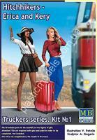1/24 Master Box 24041 Truckers series. Hitchhikers, Erica & Kery