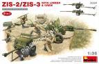 1/35 MiniArt 35369 ZiS-2/ZiS-3 with Limber & Crew 2 in 1