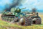 1/35 Zvezda 3580  Т - 34/76 с минным тралом.