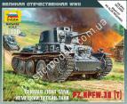 1/100 Zvezda 6130 Немецкий легкий танк PZ.KPFW.38(T)