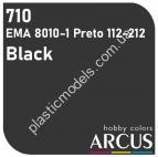 ARCUS 710 фарба чорна EMA 8010-1 Preto 112-212 (Black)