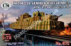 1/72 Ummt 675 Motorized armored railcar MBV-2 with 76,2-mm tank guns L-10