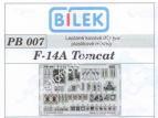 1/72 Bilek Pb 007  Photo etched F-14 A Tomcat