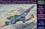 1/72 UM 103 Pe-2 Soviet Dive Bomber w/ unguided rockets