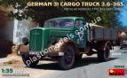 1/35 MiniArt 35442 German 3t Cargo Truck 3,6-36S. Pritsche-Normal-Type Military Service