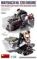 1/35 MiniArt 35331 Maybach HL 120 Engine for Panzer III/IV family with repairing crew