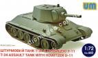 1/72 UM 440 T-34 Assault tank with howitzer U-11