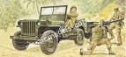 1/35 ITALERI 314 Willis MB Jeep with Trailer