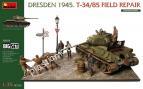 1/35 MiniArt 36064 Big Set Dresden 1945. T-34/85 Field Repair