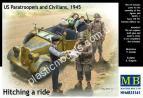 1/35 Master Box 35161 Hitching a ride, US Paratroopers and Civilians WWII