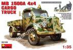 1/35 MiniArt 35150 MB 1500A Німецкий  вантажний повнопривідний автомобиль