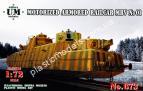 1/72 Ummt 673 Motorized armored railcar MBV No01