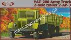 1/72 GMU 72001 YAZ-200 Army truck with 2-axle trailer 2-AP-3