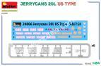 1/24 MiniArt 24006 Jerrycans 20L US Type